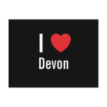 I love Devon postcards by funnycustomtshirts I love Devon postcards