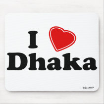 I Love Dhaka Mouse Pads