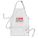 I LOVE DIALECTOLOGISTS APRONS