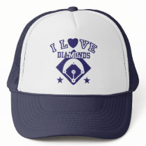 I Love Diamonds Baseball hats by magarmor I Love Diamonds Baseball hats