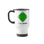 I Love Diamonds,  Baseball Travel Mug