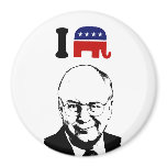 I Love Dick Cheney Refrigerator Magnet
