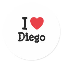 I love Diego heart custom personalized stickers by funnycustomtshirts I love Diego heart custom personalized stickers
