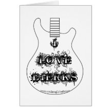 I Love Dierks (Guitar) Card