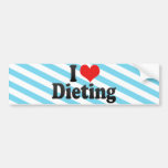 I Love Dieting Bumper Stickers