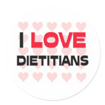 I LOVE DIETITIANS stickers by professions I LOVE DIETITIANS stickers