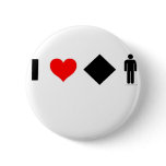 I love difficult men pinback buttons