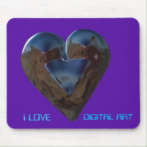I LOVE DIGITAL ART mousepads
