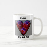 i Love, Digital Art Mugs