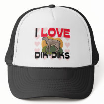 I Love Dik-Diks hats by AnimalShirts I Love Dik-Diks hats