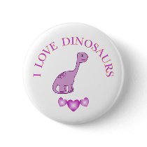I Love Dinosaurs buttons