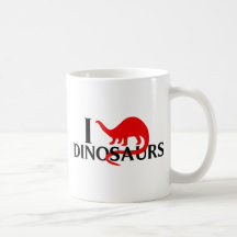 I Love Dinosaurs Coffee Mug