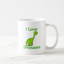 I Love Dinosaurs Coffee Mug