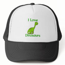 I Love Dinosaurs hats