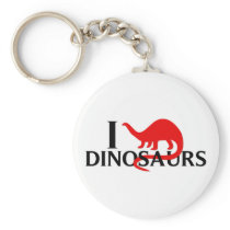 I Love Dinosaurs Key Chains