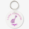 I Love Dinosaurs keychain