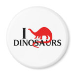 I Love Dinosaurs Fridge Magnets