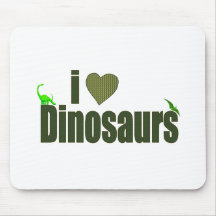 I Love Dinosaurs Mouse Pads