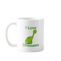 I Love Dinosaurs Coffee Mug