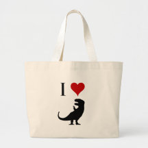 I Love Dinosaurs - T-Rex Tote Bag