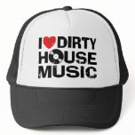 I Love Dirty House Music Mesh Hats