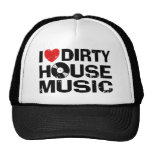 I Love Dirty House Music Mesh Hats