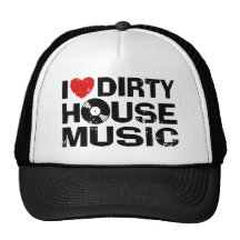I Love Dirty House Music Mesh Hats