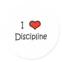 I Love Discipline stickers by fullofNuts I Love Discipline stickers