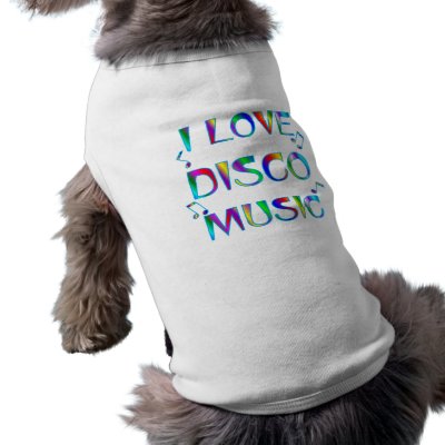 I Love Disco pet clothing