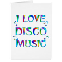 I Love Disco Greeting Card