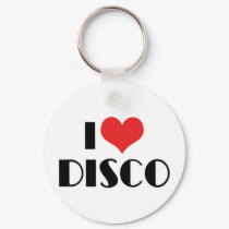 I Love Disco Keychain by MyLoveStore I Love Disco Keychain