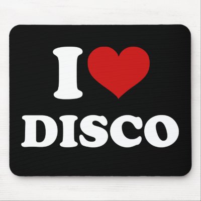 I Love Disco Mouse Pads