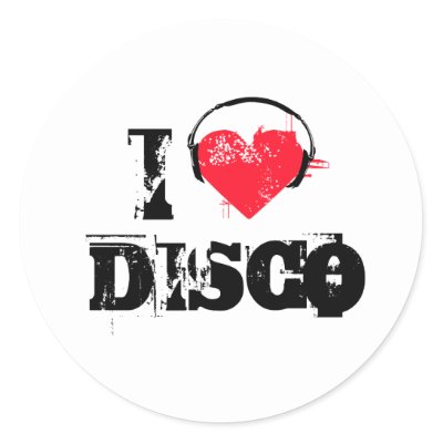 I love disco stickers