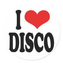 I Love Disco stickers