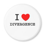 I Love Divergence Refrigerator Magnets