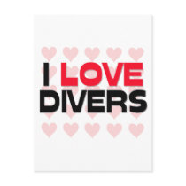 I LOVE DIVERS postcards by professions I LOVE DIVERS postcards