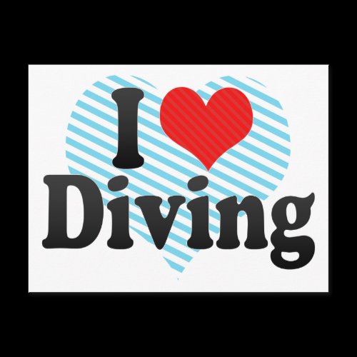 I Love Diving Post Cards