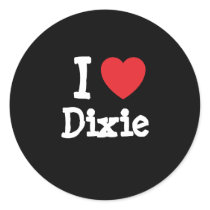 I love Dixie heart T-Shirt stickers by funnycustomtshirts I love Dixie heart T-Shirt stickers
