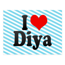 I love Diya Postcards