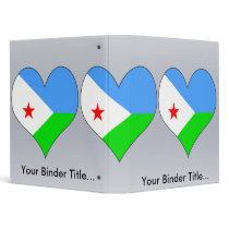 I Love Djibouti 3 Ring Binders