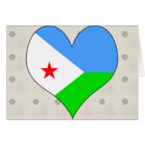 I Love Djibouti Greeting Card