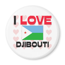 I Love Djibouti magnets by tshirtshirts I Love Djibouti magnets