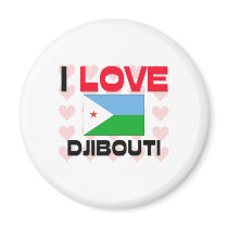 I Love Djibouti magnets by tshirtshirts I Love Djibouti magnets