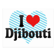 I Love Djibouti Postcards