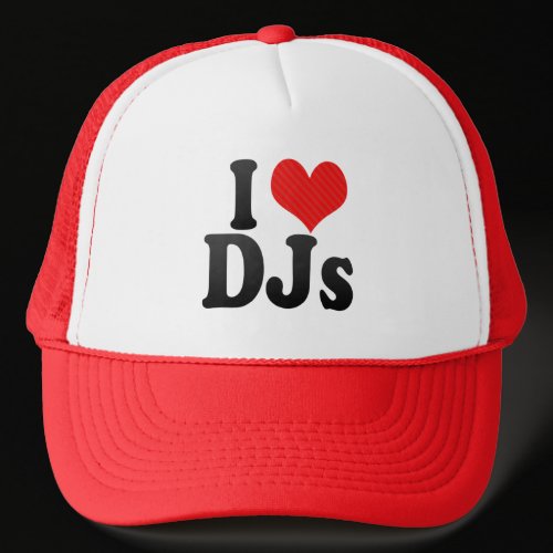 I Love DJs Mesh Hat