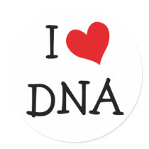 I Love DNA stickers by definingyou I Love DNA stickers