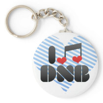I Love DNB Key Chains