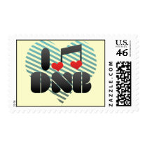 I Love DNB Postage Stamp