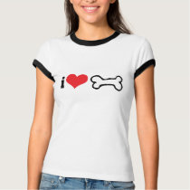 i Love Dog Bone T-Shirt