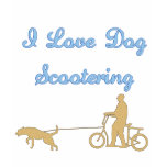 I love dog scootering tee shirt